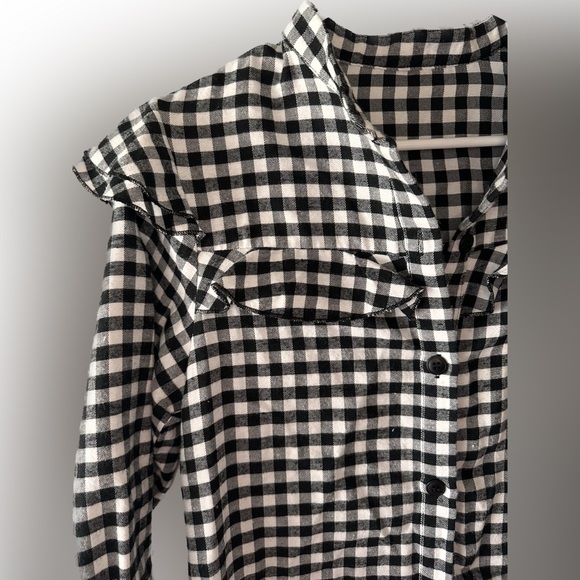 Black and white gingham print dress size small - Picture 3 of 5